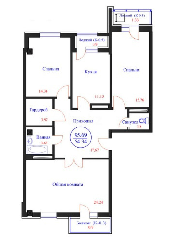 Продажа 3-комнатной квартиры, 90 м² в Астане - фото 4