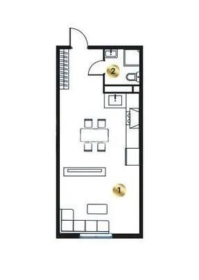 Продажа 1-комнатной квартиры, 45.2 м² в Алматы