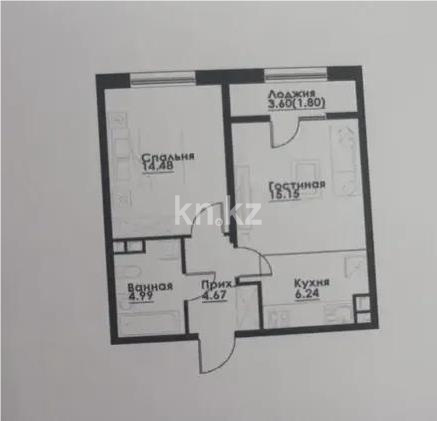 Продажа 2-комнатной квартиры, 48 м², ул. Фадеева, дом  38г в Алматы