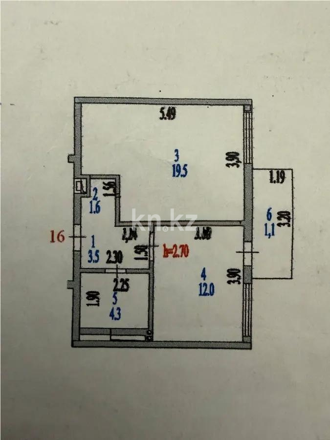 Продажа 1-комнатной квартиры, 42 м² в Астане - фото 3