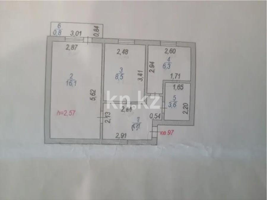 Продажа 2-комнатной квартиры, 42.4 м², ул. Маяковского, дом  7 в Астане - фото 6