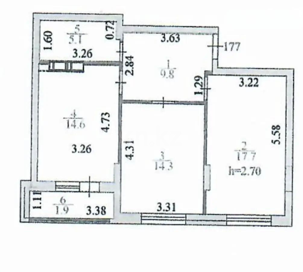 Продажа 2-комнатной квартиры, 63.4 м², ул. Онгарсыновой, дом  8 в Астане - фото 7