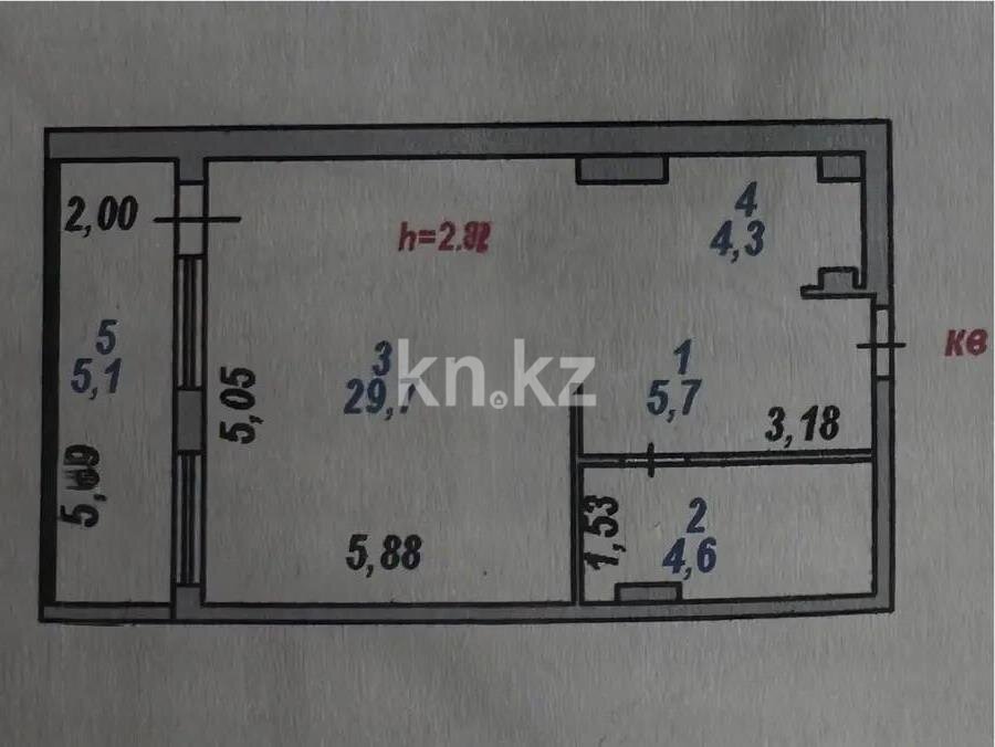 Продажа 1-комнатной квартиры, 48 м² в Астане - фото 3