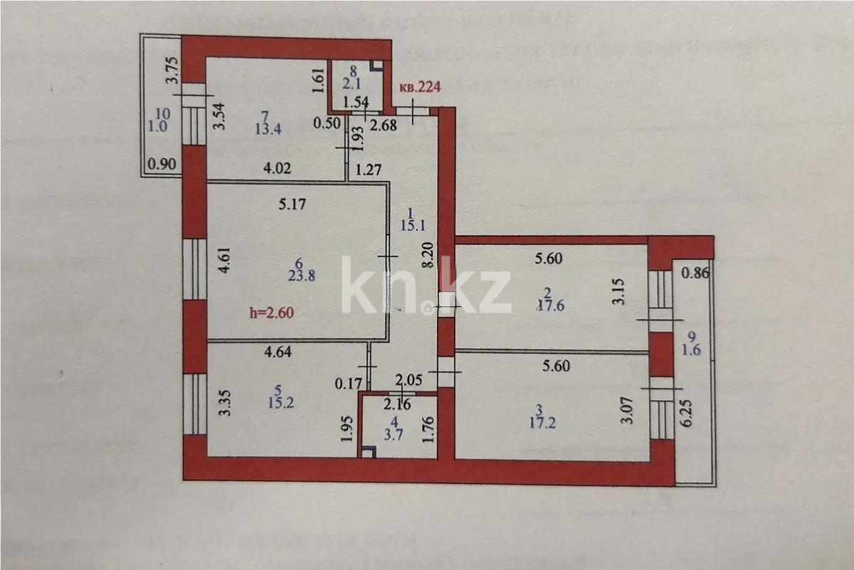 Продажа 4-комнатной квартиры, 110.7 м² в Астане - фото 8