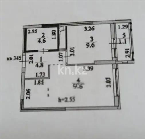Продажа 1-комнатной квартиры, 38 м² в Астане
