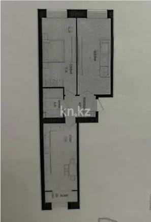 Продажа 2-комнатной квартиры, 64.35 м², ул. Серкебаева, дом  49 в Астане