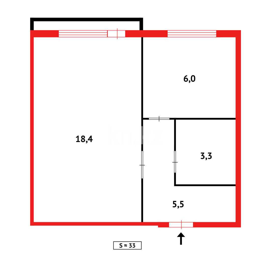 Продажа 1-комнатной квартиры, 32 м² в Караганде - фото 11