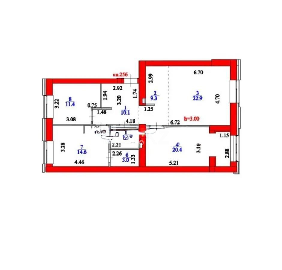 Продажа 4-комнатной квартиры, 95.5 м², ул. Сызганова, дом  1/1 в Астане - фото 2