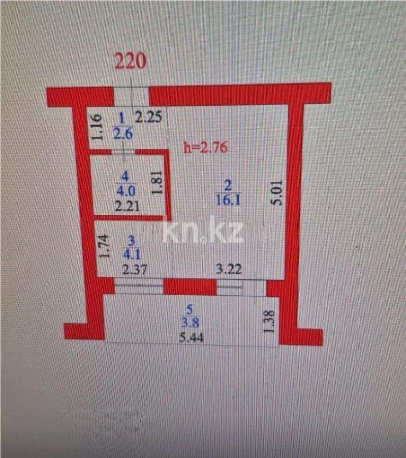 Продажа 1-комнатной квартиры, 32 м² в Астане