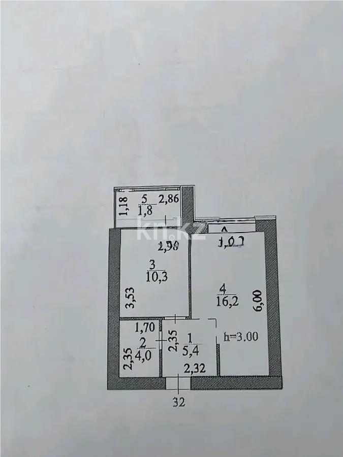 Продажа 1-комнатной квартиры, 38 м² в Астане