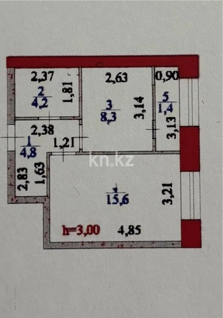 Продажа 1-комнатной квартиры, 34.3 м² в Астане - фото 4