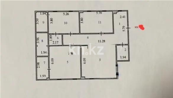 Продажа 3-комнатной квартиры, 171.9 м² в Астане