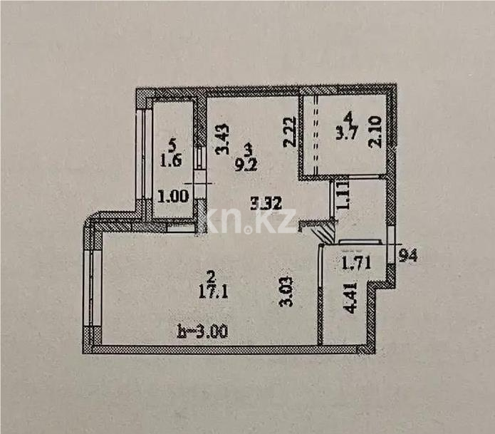 Продажа 1-комнатной квартиры, 37.6 м² в Астане