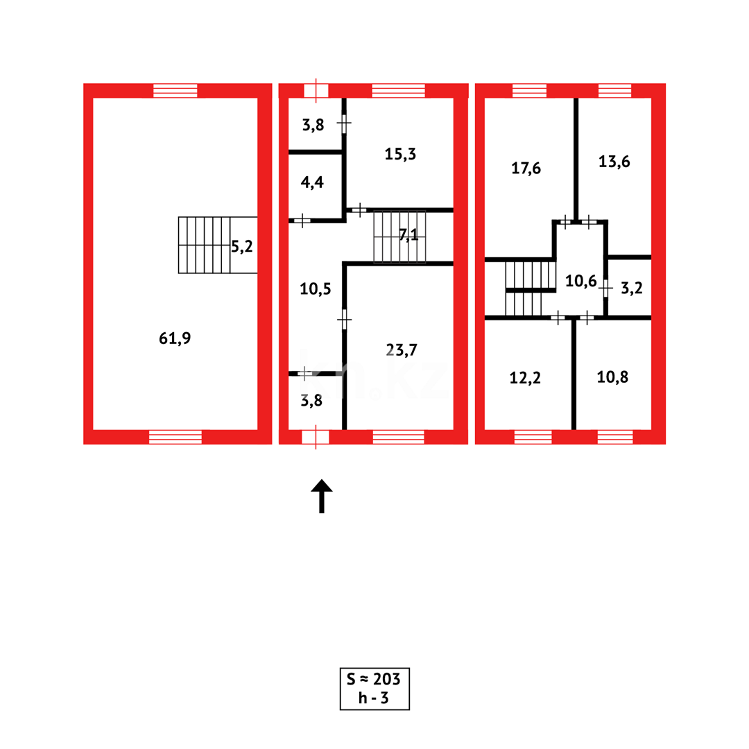 Продажа 5-комнатного дома, 203.3 м², 83 квартал, дом  2/1 в Караганде - фото 21