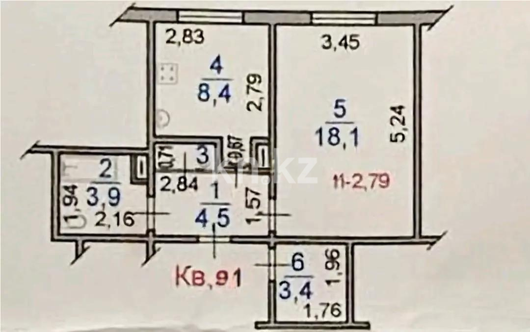 Продажа 1-комнатной квартиры, 39.3 м², ул. Навои, дом  312А в Алматы - фото 4