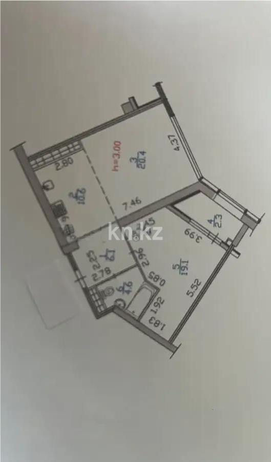 Продажа 2-комнатной квартиры, 63.1 м², пр. Аль-Фараби, дом  11/2 в Алматы