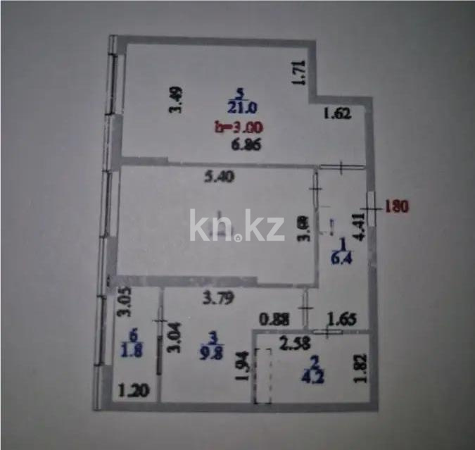 Продажа 2-комнатной квартиры, 60 м² в Астане - фото 2