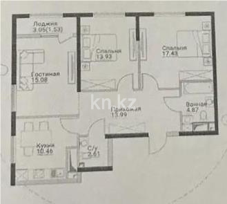 Продажа 3-комнатной квартиры, 80 м² в Алматы