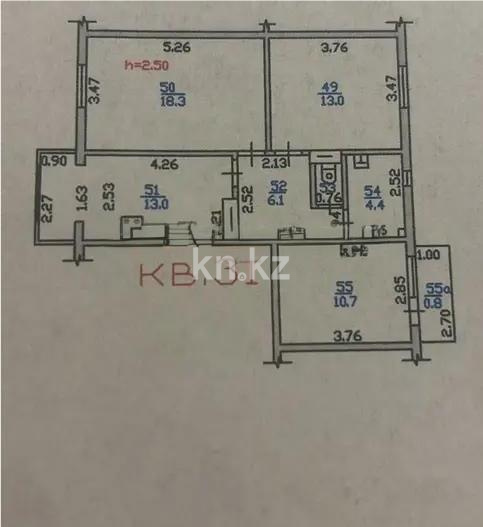 Продажа 3-комнатной квартиры, 67 м² в Алматы