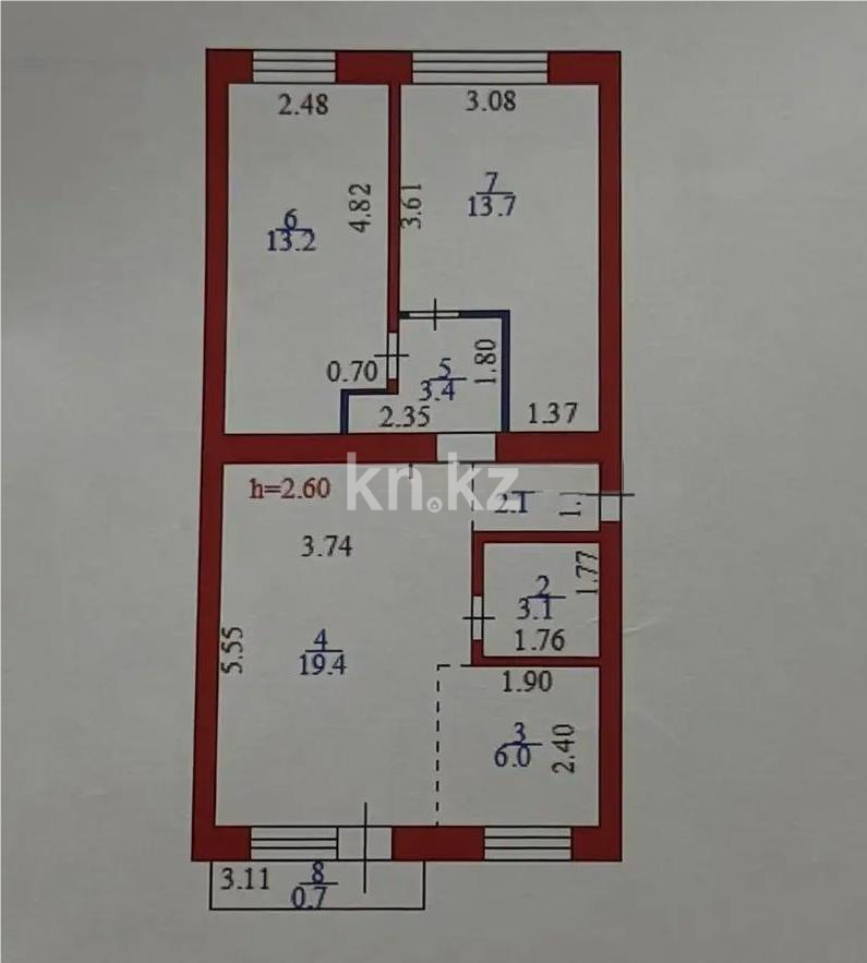 Продажа 3-комнатной квартиры, 61.6 м² в Астане - фото 6