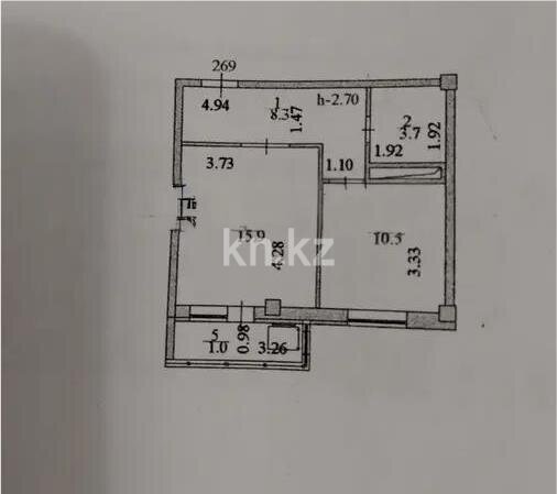 Продажа 1-комнатной квартиры, 39.4 м² в Астане - фото 5