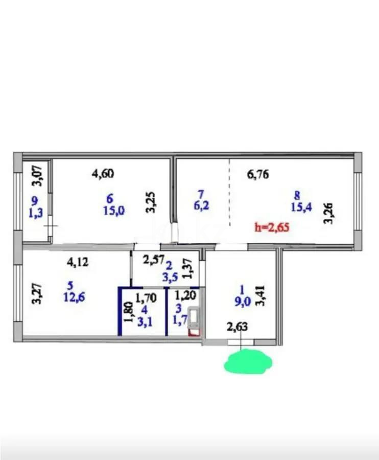 Продажа 3-комнатной квартиры, 68 м² в Астане - фото 8