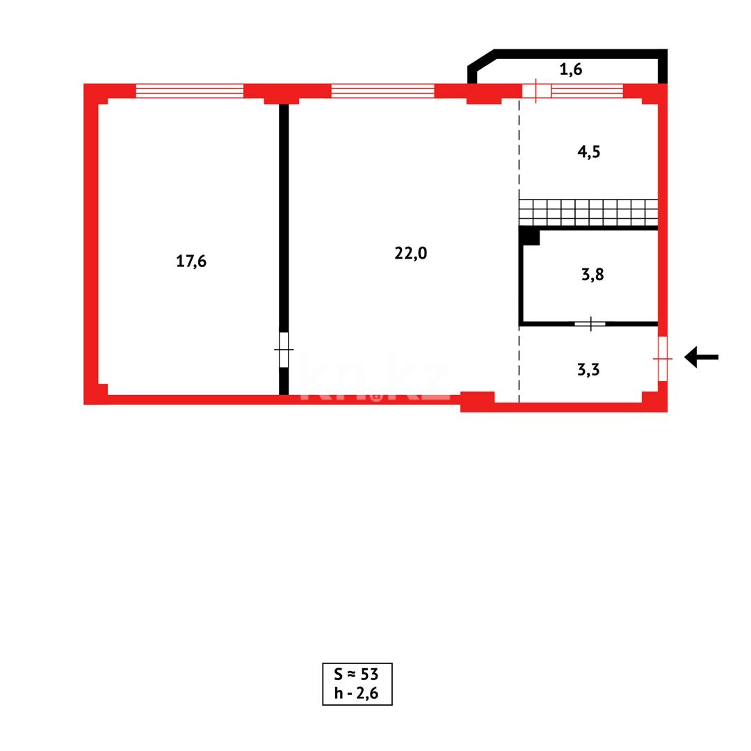 Продажа 2-комнатной квартиры, 58 м² в Караганде - фото 8