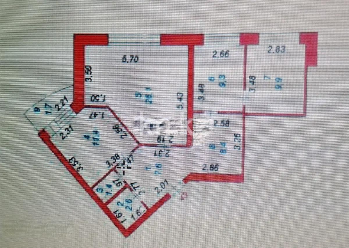Продажа 3-комнатной квартиры, 80 м² в Астане