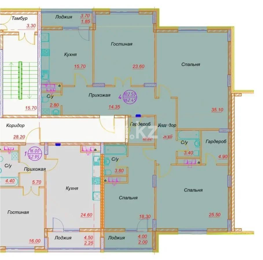 Продажа 4-комнатной квартиры, 178 м², ул. Казыбек би, дом  19 в Астане