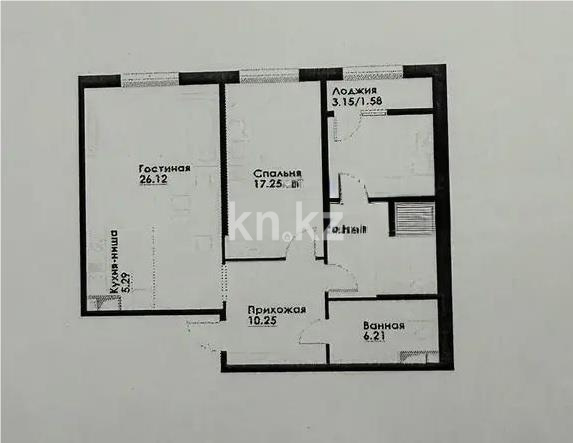 Продажа 3-комнатной квартиры, 85.84 м² в Алматы
