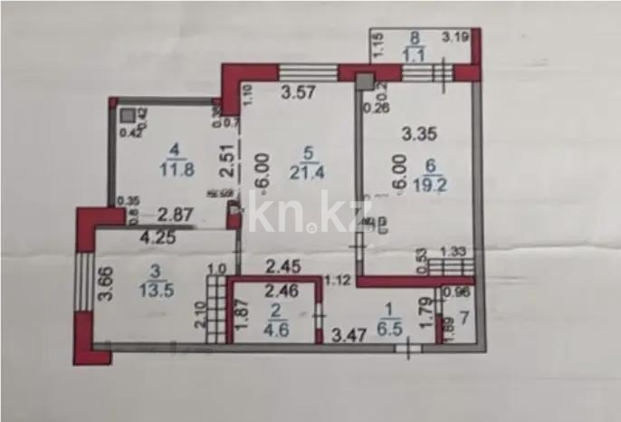 Продажа 3-комнатной квартиры, 79 м² в Караганде - фото 4