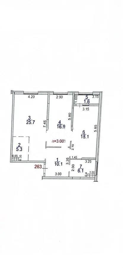Продажа 3-комнатной квартиры, 85 м² в Алматы - фото 3