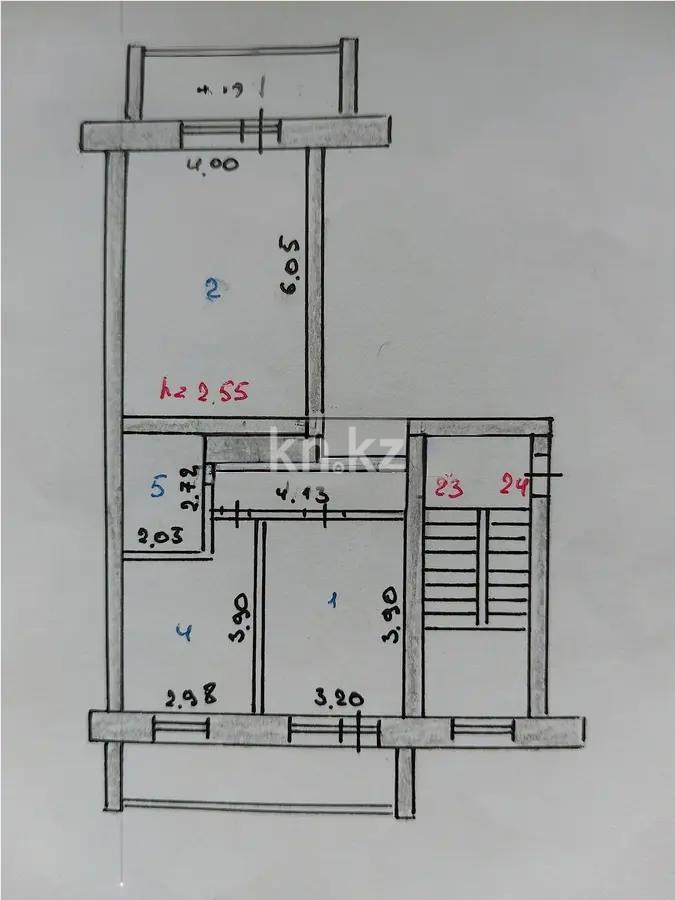 Продажа 3-комнатной квартиры, 60 м² в Темиртау