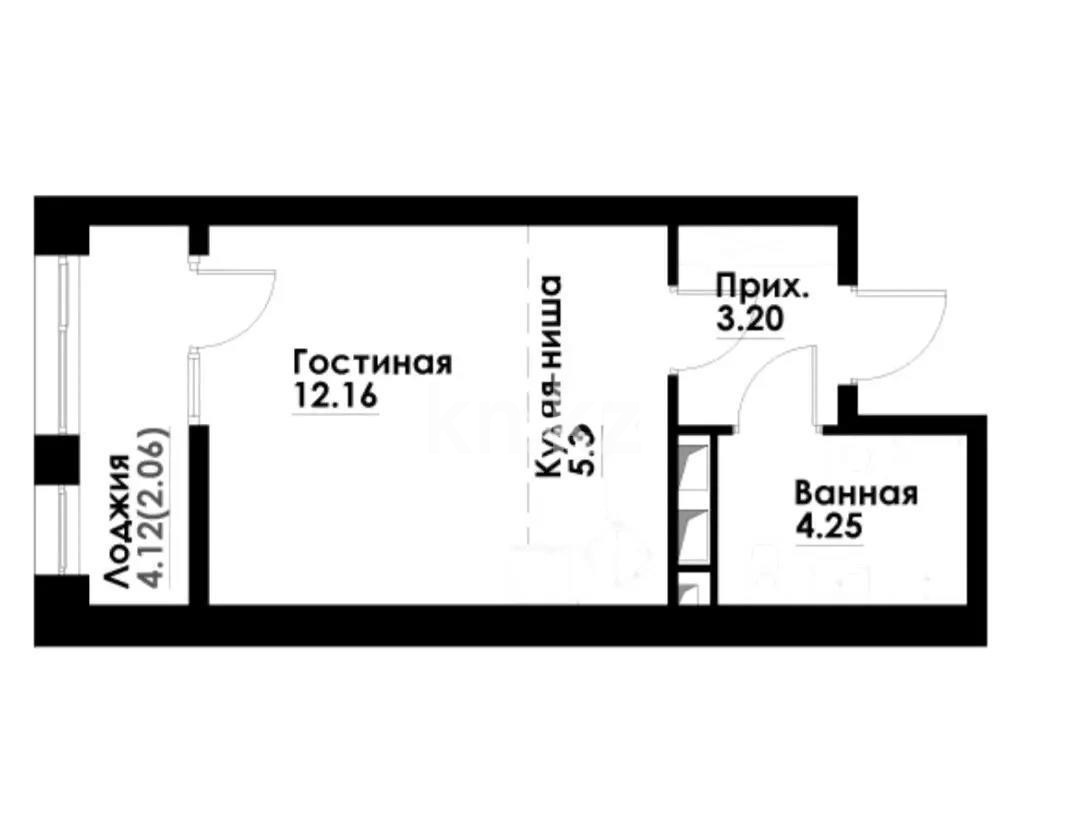 Продажа 1-комнатной квартиры, 28 м² в Алматы - фото 2
