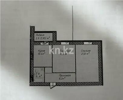 Продажа 2-комнатной квартиры, 62.65 м² в Астане