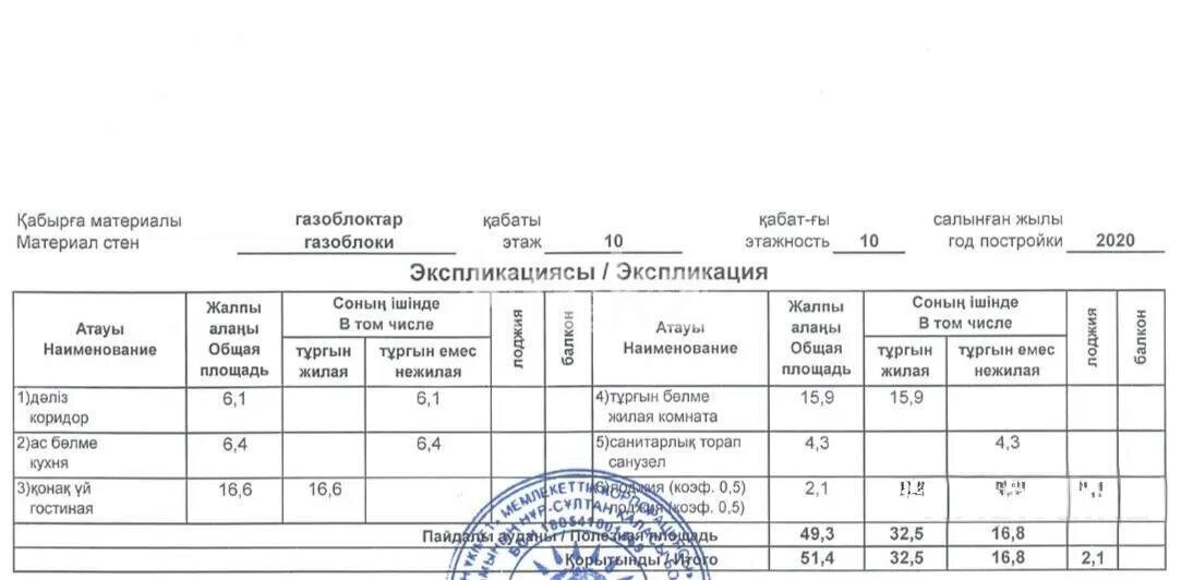 Продажа 2-комнатной квартиры, 50 м² в Астане - фото 5