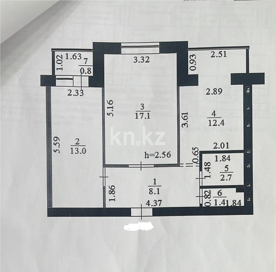 Продажа 2-комнатной квартиры, 55.5 м² в Астане - фото 10
