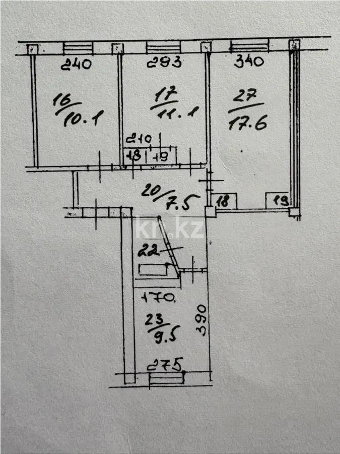 Продажа 3-комнатной квартиры, 60.8 м² в Алматы - фото 6