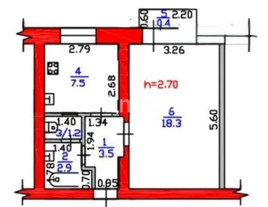 Продажа 1-комнатной квартиры, 33.4 м² в Алматы - фото 2