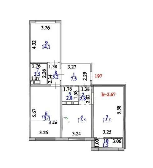 Продажа 3-комнатной квартиры, 83.8 м² в Астане - фото 2