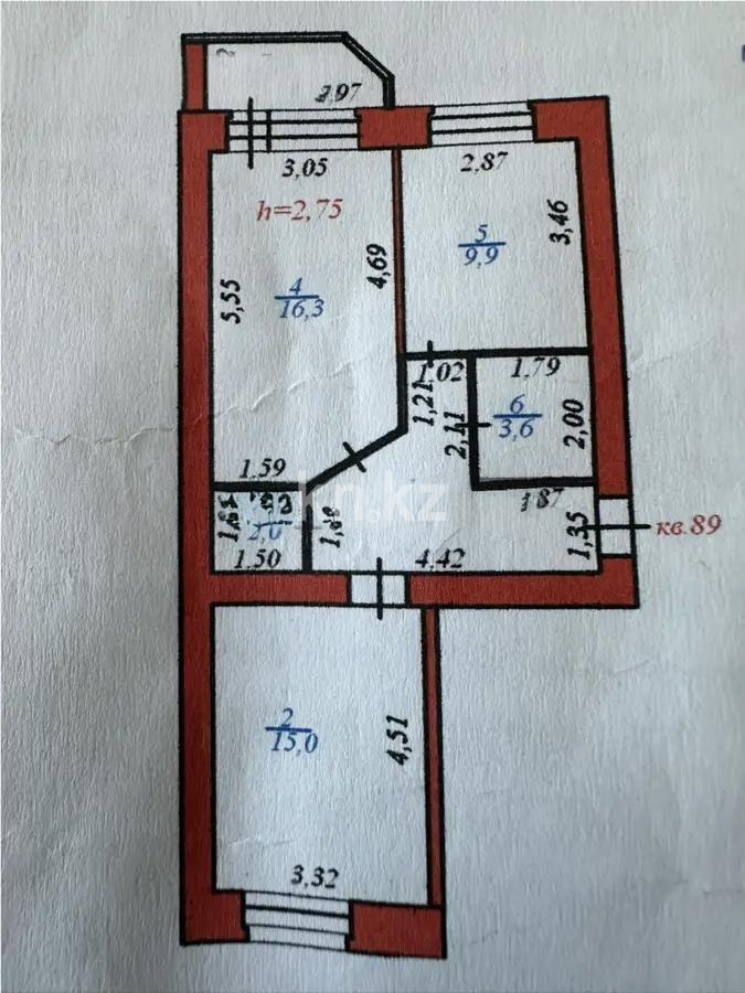 Продажа 2-комнатной квартиры, 56.8 м² в Астане - фото 6
