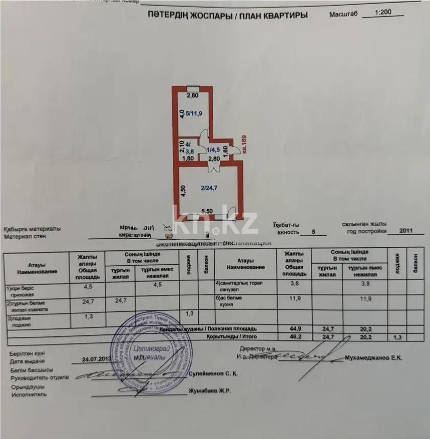 Продажа 1-комнатной квартиры, 46.2 м² в Астане - фото 4