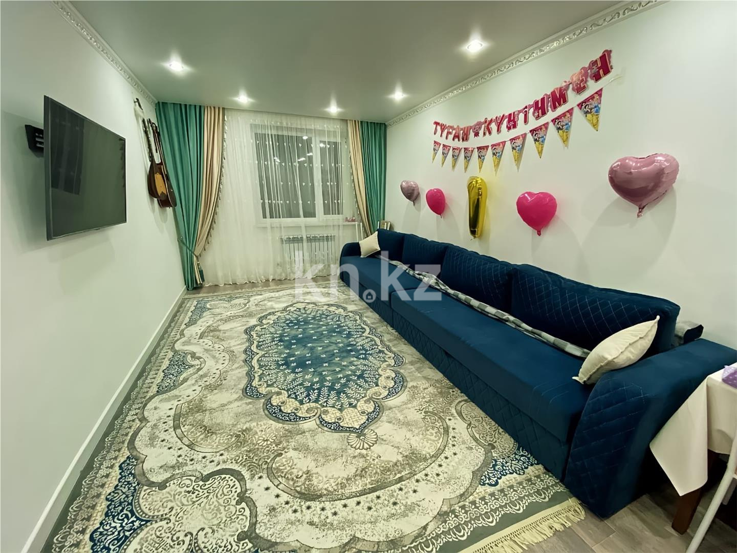 Продажа 3-комнатной квартиры, 77 м², мкр-н Голубые Пруды в Караганде