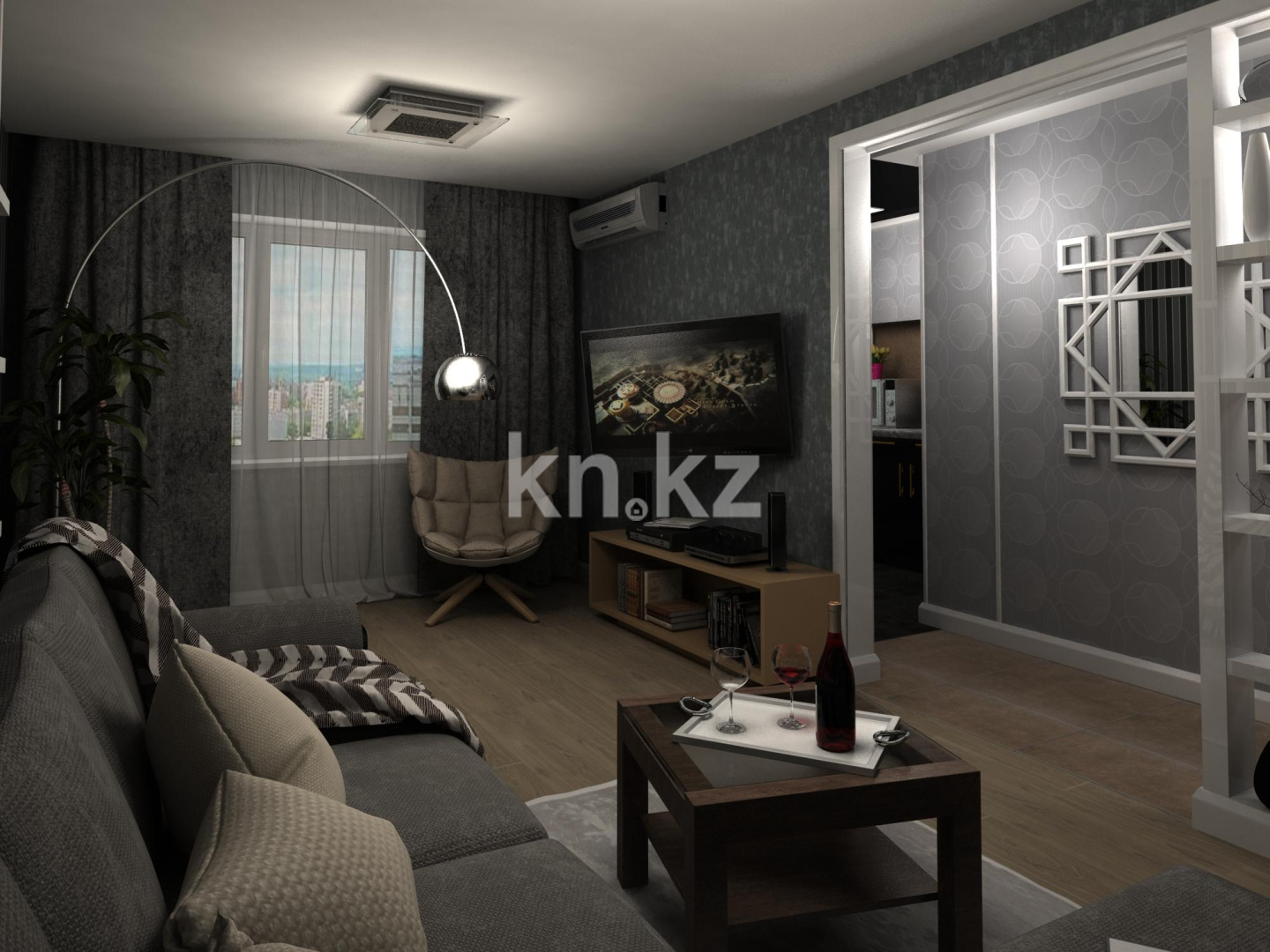 Аренда 1-комнатной квартиры посуточно, 36 м², ул. Гоголя, дом  53 в Караганде