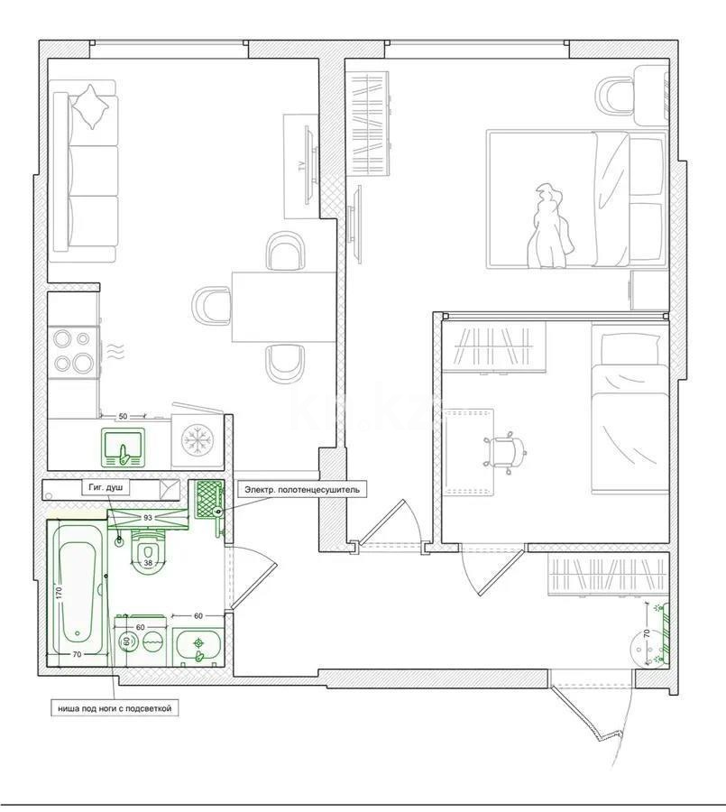 Продажа 3-комнатной квартиры, 51 м² в Алматы - фото 4