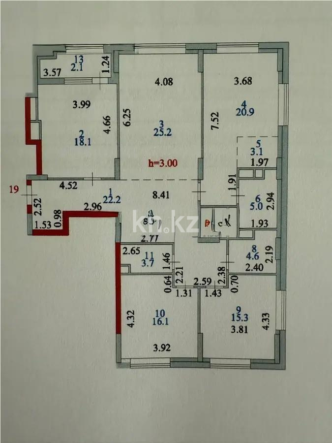 Продажа 4-комнатной квартиры, 143 м², пр. Улы Дала, дом  29/1 в Астане