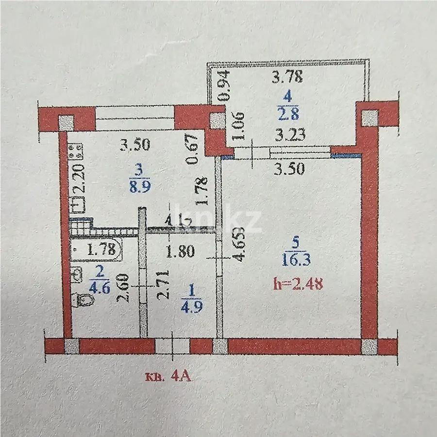 Продажа 1-комнатной квартиры, 37.5 м² в Алматы - фото 4