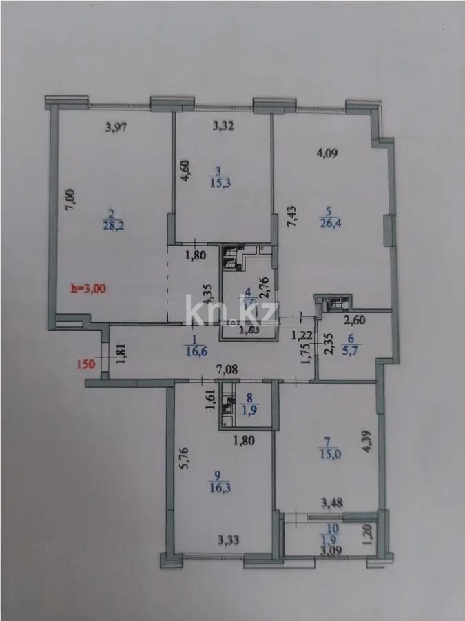 Продажа 4-комнатной квартиры, 132 м² в Астане