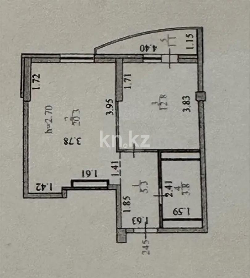 Продажа 1-комнатной квартиры, 42.3 м², ул. Е-15, дом  9 в Астане - фото 5