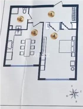 Продажа 2-комнатной квартиры, 53.25 м², ул. Сыбызгы, дом  100 стр в Алматы